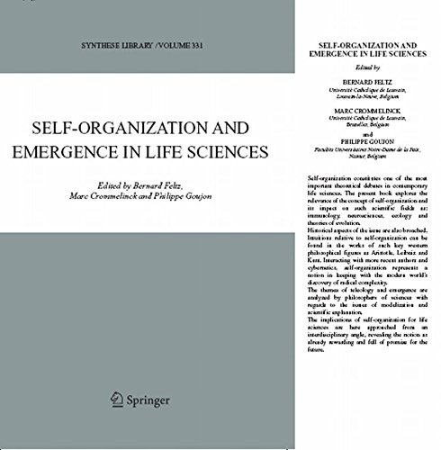 Selforganization And Emergence In Life Sciences 1st Ed Feltz B