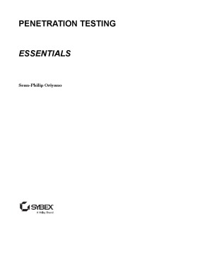 Penetration Testing Essentials Seanphilip Oriyano