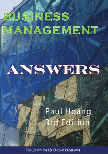 Business Management Answer Book 3rd Edition Paul Hoang