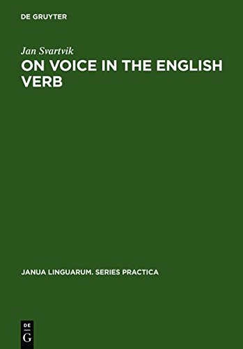 On Voice In The English Verb Revised Ed Jan Svartik