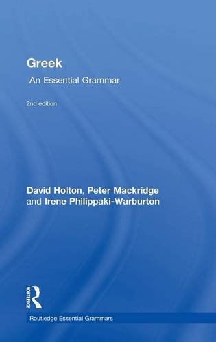 Greek An Essential Grammar 2nd Edition David Holton Peter Mackridge