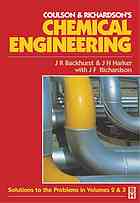 Coulson Richardsons Chemical Engineering Solutions To The Problems In Chemical Engineering And Volume 3 Backhurst