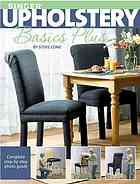 Singer Upholstery Basics Plus Complete Stepbystep Photo Guide Steve Cone