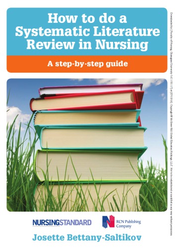 How To Do A Systematic Literature Review In Nursing A Stepbystep Guide Bettanysaltikov