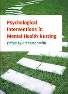 Psychological Interventions In Mental Health Nursing Smith Grahame
