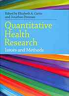 Quantitative Health Research Issues And Methods Curtis Elizabeth A Drennan