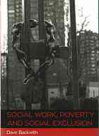 Social Work Poverty And Social Exclusion Backwith Dave