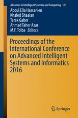 Proceedings Of The International Conference On Advanced Intelligent Systems And Informatics 2016 1st Edition Aboul Ella Hassanien