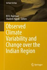 Observed Climate Variability And Change Over The Indian Region 1st Edition M N Rajeevan