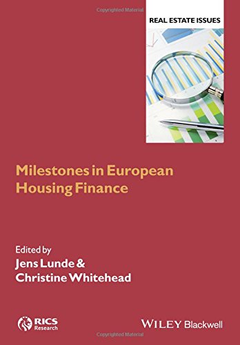 Milestones In European Housing Finance 1st Edition Jens Lunde