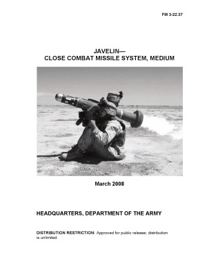 Javelin Close Combat Missile System Medium Fm 32237 George W Casey