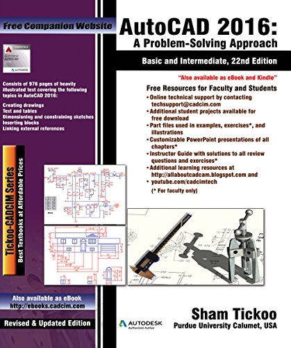 Autocad 2016 A Problemsolving Approach Basic And Intermediate 22th Edition Sham Tickoo