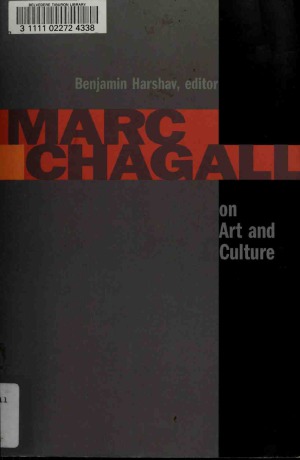 Marc Chagall On Art And Culture Benjamin Harshav