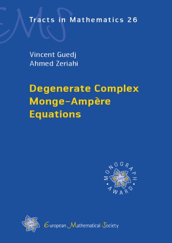 Degenerate Complex Mongeampre Equations Vincent Guedj Ahmed Zeriahi