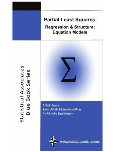 Partial Least Squares Regression And Structural Equation Models G David Garson