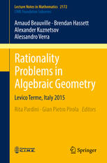 Rationality Problems In Algebraic Geometry Levico Terme Italy 2015 1st Edition Rita Pardini