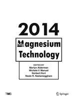 Magnesium Technology 2014 Martyn Alderman Michele V Manuel Norbert Hort