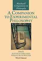 A Companion To Experimental Philosophy Justin Sytsma