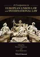 A Companion To European Union Law And International Law Patterson