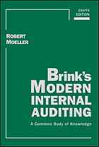 Brinks Modern Internal Auditing A Common Body Of Knowledge Eighth Edition Moeller