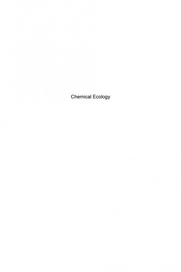 Chemical Ecology Bagnres Annegenevive Hossaertmckey Martine
