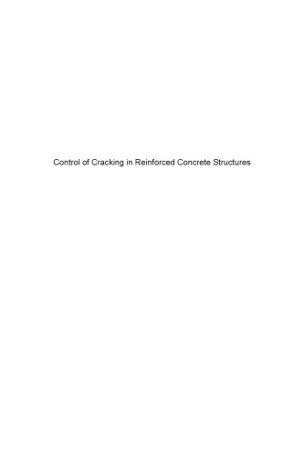 Control Of Cracking In Reinforced Concrete Structures Barre Francis