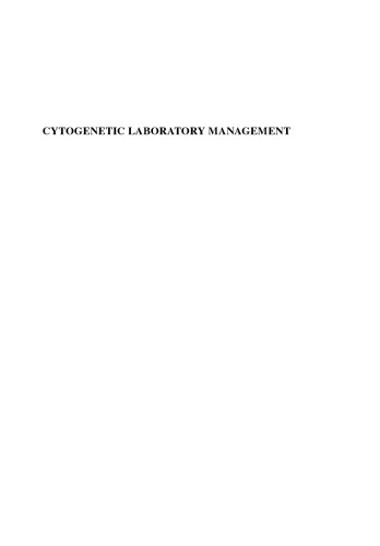 Cytogenetic Laboratory Management Chromosomal Fish And Microarraybased Best Practices And Procedures Zneimer