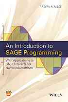 An Introduction To Sage Programming With Applications To Sage Interacts For Mathematics Mezei