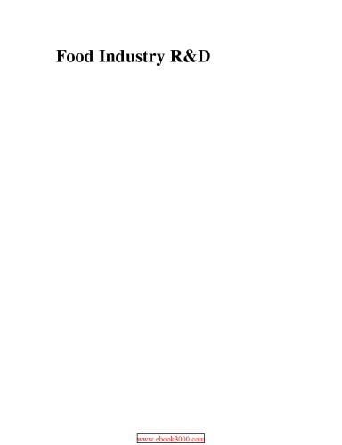 Food Industry Rd A New Approach Burbidge Adam Coleman Birgit Traitler