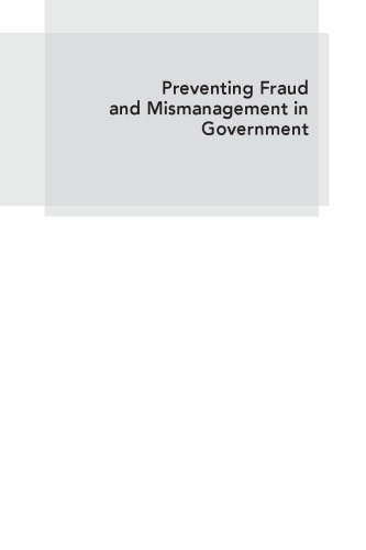Preventing Fraud And Mismanagement In Government Systems And Structures Peters