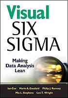 Visual Six Sigma Making Data Analysis Lean Cox Ian