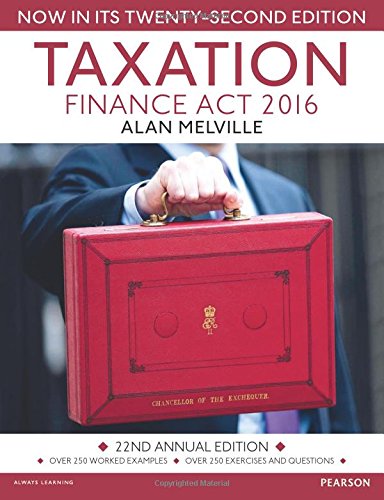 Taxation Finance Act 2016 New Edition Alan Melville