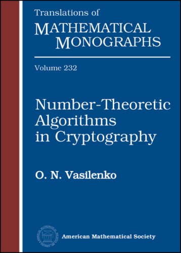 Numbertheoretic Algorithms In Cryptography O N Vasilenko