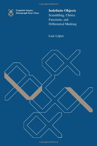Indefinite Objects Scrambling Choice Functions And Differential Marking Luis Lpez