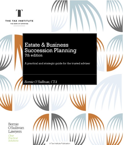 Estate And Business Succession Planning 7th Bernie Osullivan