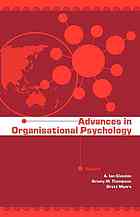 Advances In Organisational Psychology 1st Ed Myors Brett Glendon