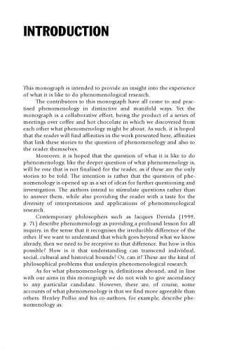 Phenomenology Robyn Barnacle