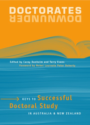 Doctorates Downunder Keys To Successful Doctoral Study In Australia And New Zealand Evans