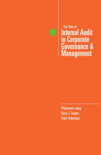 The Role Of Internal Audit In Corporate Governance Management Cooper
