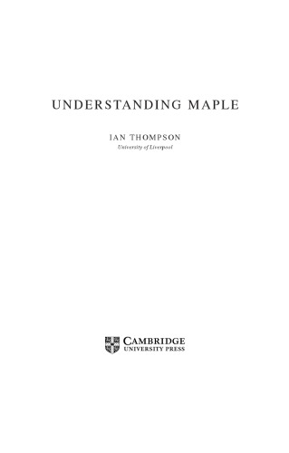 Understanding Maple Ian Thompson