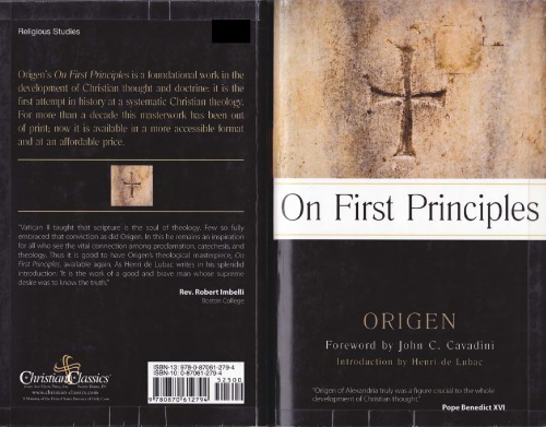 On First Principles Origen G W Butterworth Ed