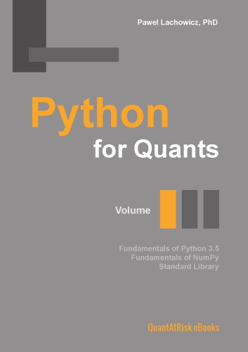 Python For Quants Pawel Lachowicz