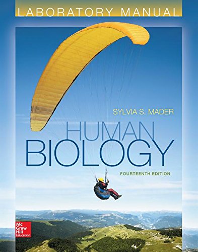 Human Biology Laboratory Manual 14th Edition Sylvia Mader