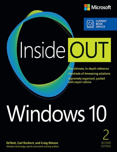 Windows 10 Inside Out 2nd Ed Bott Carl Siechert Craig Stinson