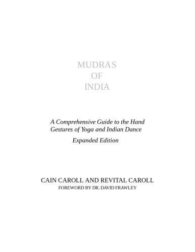 Mudras Of India Cain Carroll Revital Carroll