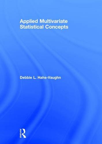 Applied Multivariate Statistical Concepts Debbie L Hahsvaughn