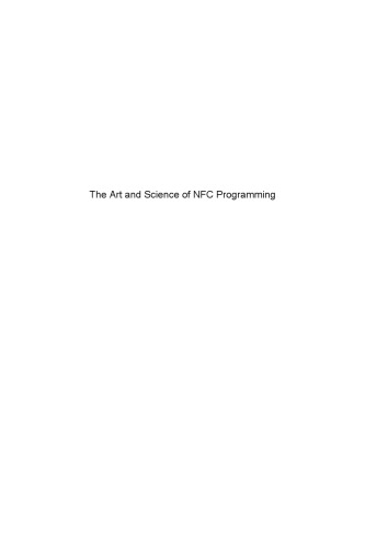 The Art And Science Of Nfc Programming 1st Edition Annemarie Lesas