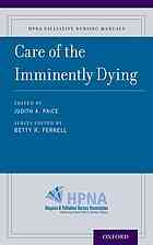 Care Of The Imminently Dying Judith Apaice