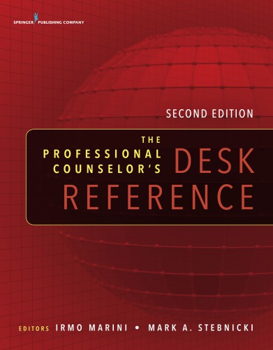 The Professional Counselors Desk Reference Irmo Marini