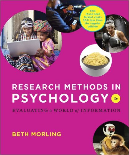 Research Methods In Psychology Evaluating A World Of Information 2nd Edition Beth Morling